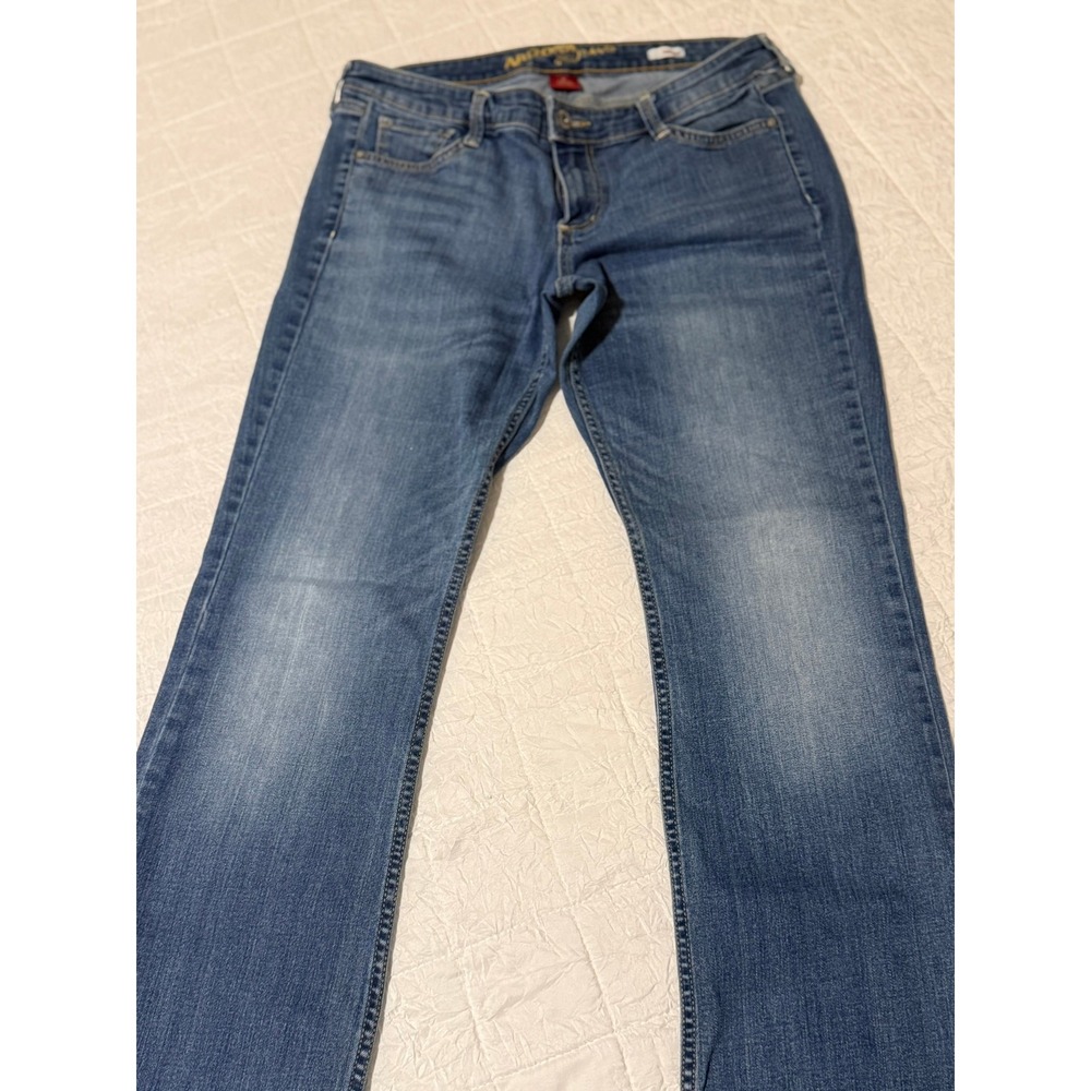 Arizona Jean Co Womens Bootcut Jeans Medium Wash Blue Denim Size 11 Short